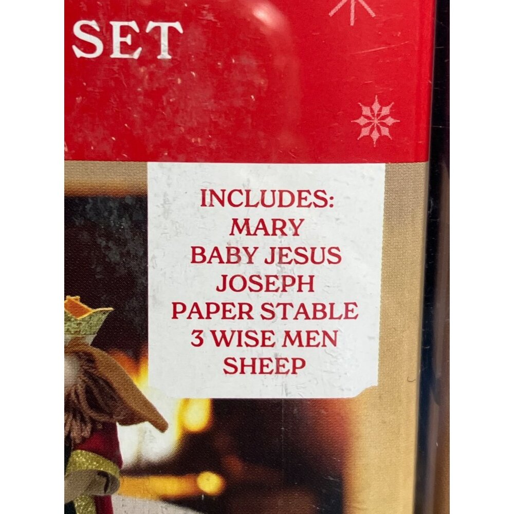 Holiday Time 8 Piece Nativity Set Mary Baby Jesus Joseph 3 Wise Men Sheep - Picture 5 of 9